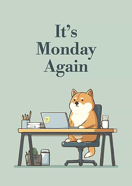 It's Monday Again - Shiba Inu