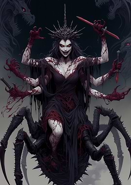 Spider Queen with Swords