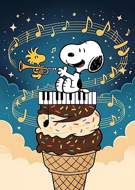 Snoopy and Woodstock Ice Cream Concert