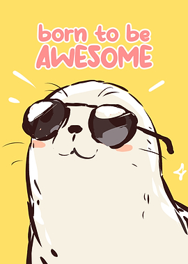 Awesome Seal with Sunglasses