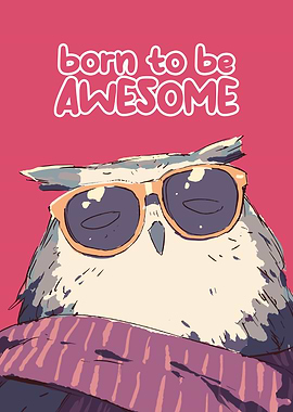 Awesome Owl with Sunglasses
