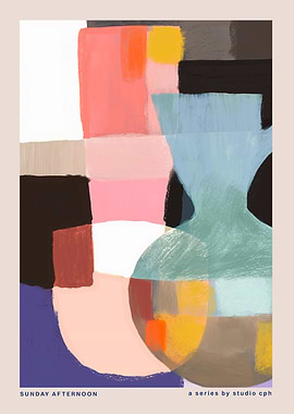 Abstract Still Life with Vase