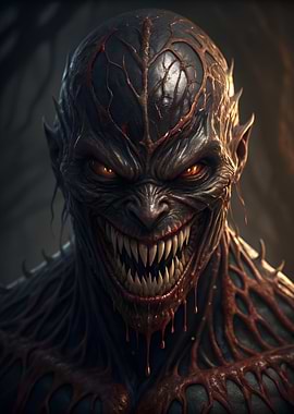 Terrifying Monster with Sharp Teeth