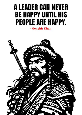 Genghis Khan Quote - Leadership