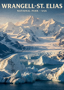 Wrangell-St. Elias National Park Poster