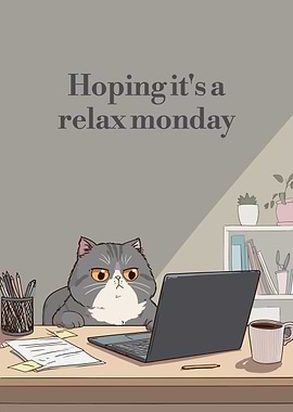 Relax Monday with a Cat