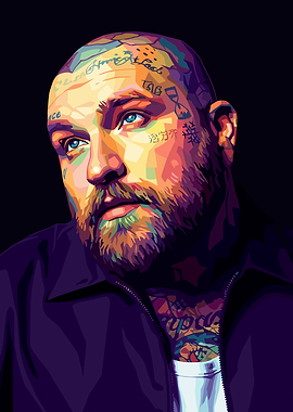 Teddy Swims Colorful Portrait