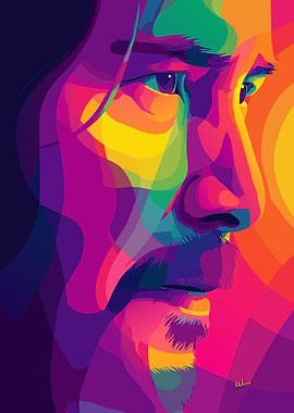 Keanu Reeves Pop Art Portrait