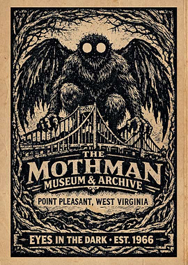 The Mothman Museum & Archive - West Virginia Cryptid Art