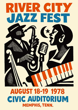 River City Jazz Fest 1978 Poster