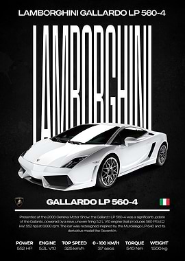 Lamborghini Gallardo LP 560-4 Poster