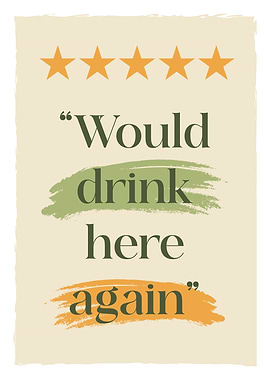 Funny Drinking Quote Poster. Bar Cart Decor. Gift for Beer Lovers