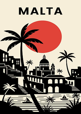 Malta Travel Poster