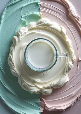 Milk Cream – Minimalist Food Art
