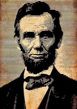 Abraham Lincoln Portrait - Graphic Art