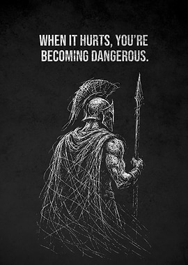 Spartan Warrior Hurt Quotes Motivation
