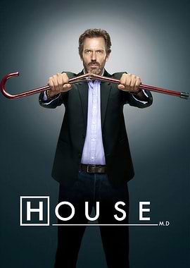 House M.D. Poster with Hugh Laurie