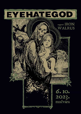 Eyehategod concert poster, dark art