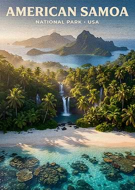 American Samoa National Park Poster