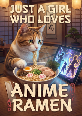 Anime and Ramen Cat Lover
