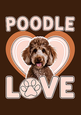 Poodle Love Adorable Brown Poodle for Poodle Enthusiasts