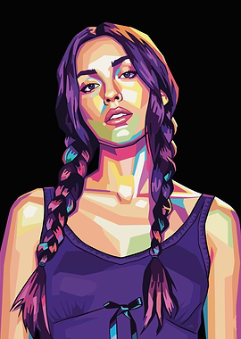 Olivia Rodrigo Pop Art Portrait