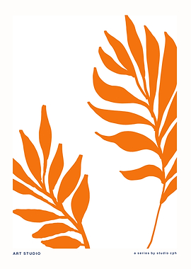 Orange Botanical Art Print