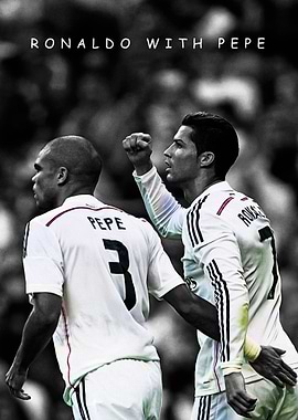 Ronaldo and Pepe Soccer Celebration