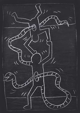 Keith Haring - Rare Subway Drawing