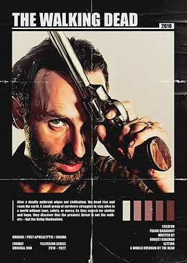 The Walking Dead poster with Rick