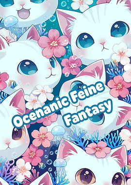 Oceanic Feine Fantasy: Cute Cat Collage