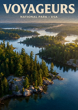 Voyageurs National Park Poster