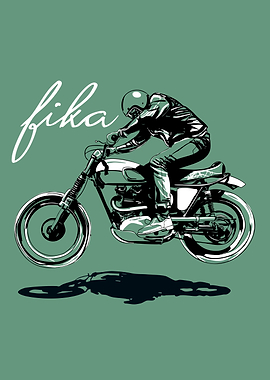 Motorcycle Ride with Fika Text