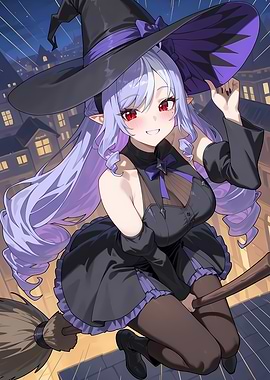 Zenless Zone Zero: Witch Flying on Broomstick