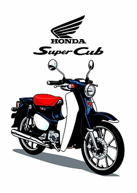 Honda Super Cub Illustration