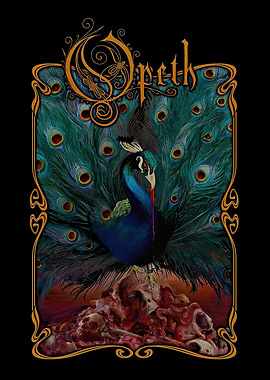 Opeth Peacock Art Nouveau