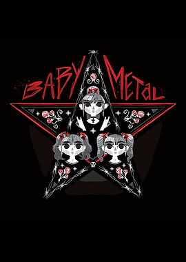 Babymetal Star Illustration
