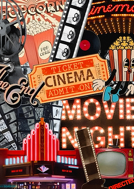 Vintage Cinema Collage