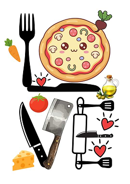 Love to cook illustration