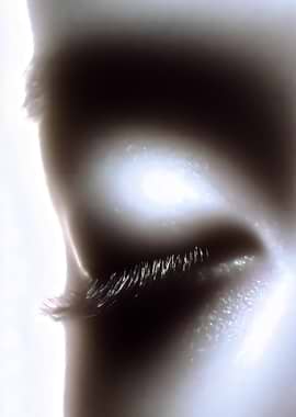 Close-up of a closed eye