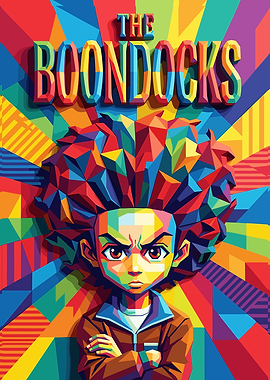 The Boondocks Hue Freeman Colorful Portrait