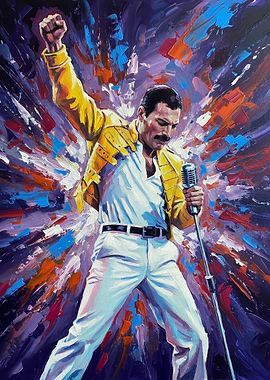 Freddie Mercury Painting