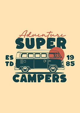 Adventure Super Campers Van Graphic