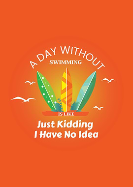 A Day Without Swimming Graphic