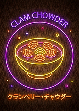Clam Chowder Neon Sign