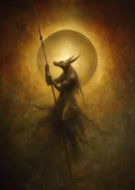 Anubis with Spear