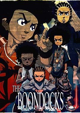 The Boondocks Cartoon Character Collage