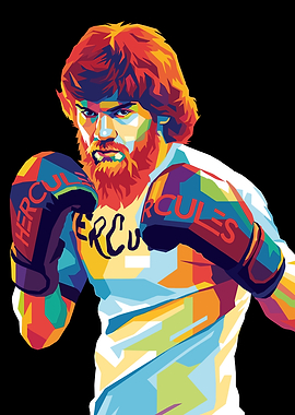Hercules Boxer Pop Art Portrait