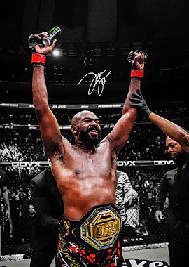 Jon Jones Victory Celebration