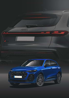 Blue Audi SQ5